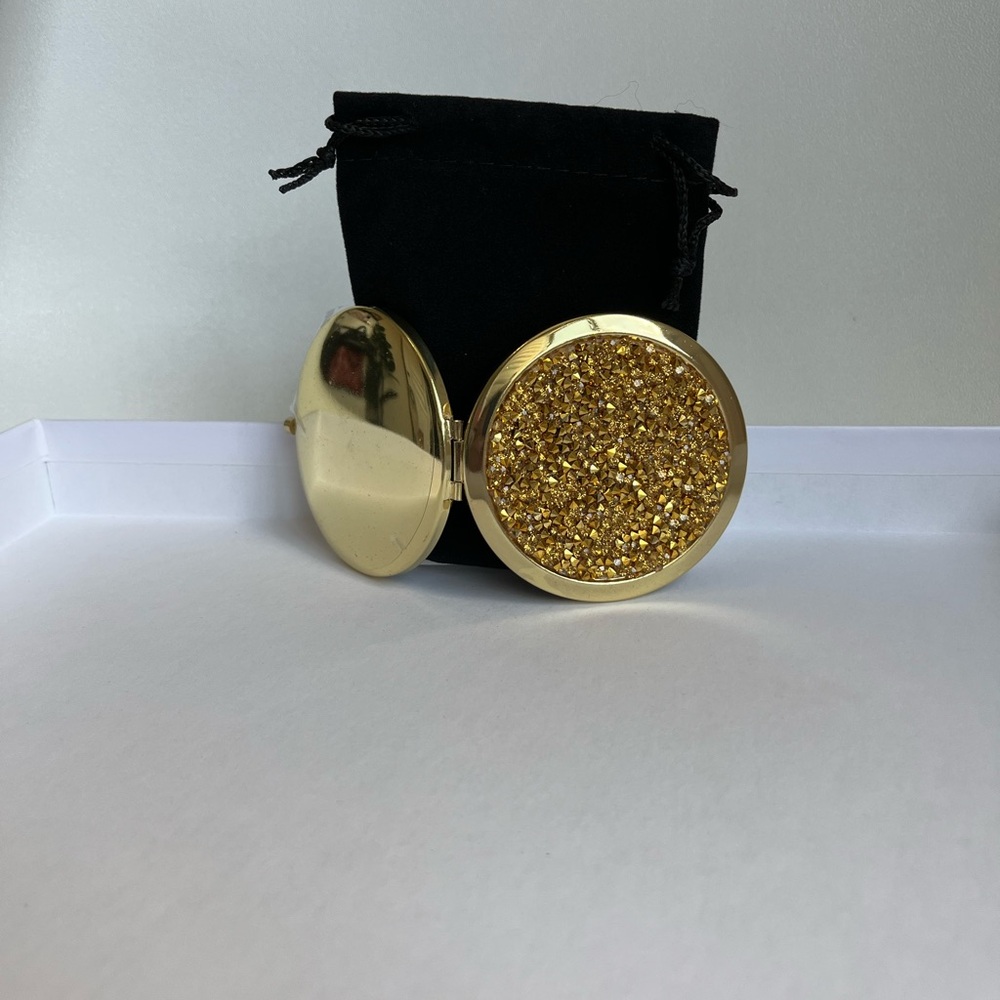 Compact Mirror-Gold Glitter - Picture 4 of 4